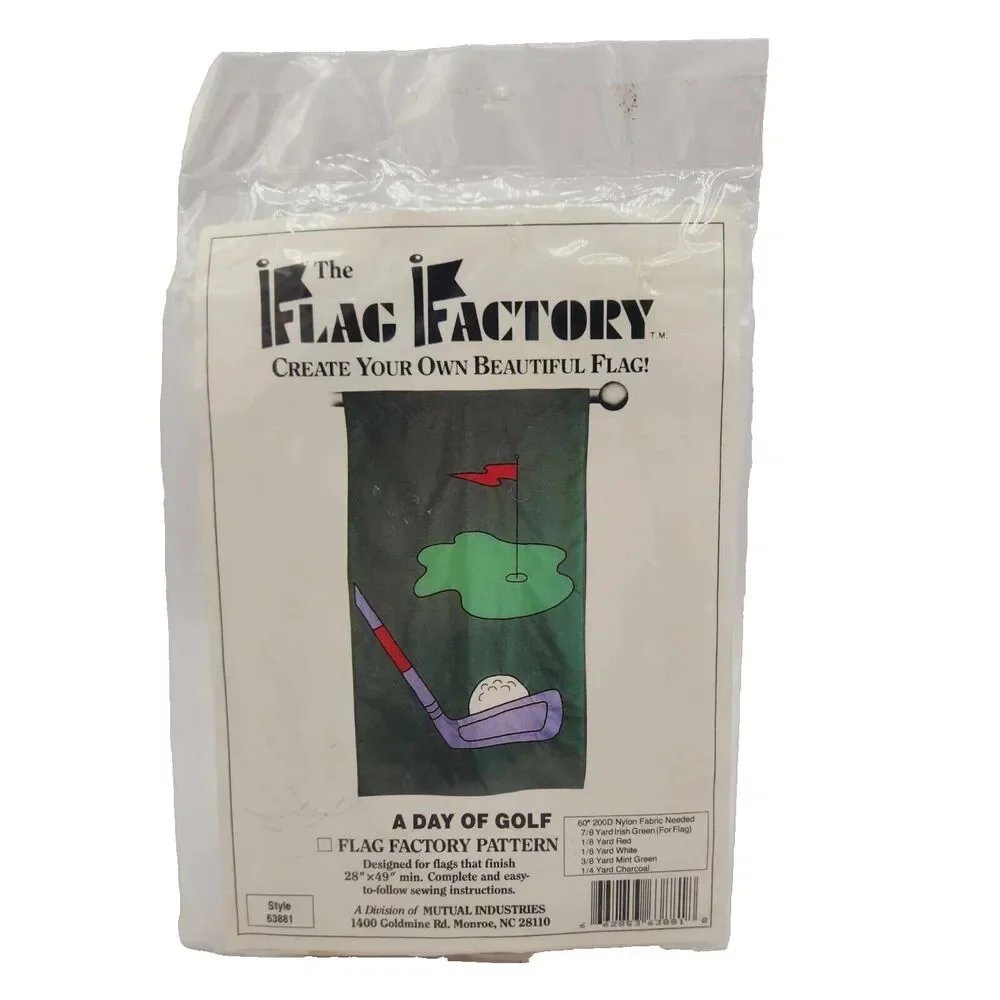 Flag Factory Garden Flag Pattern A Day of Golf Style # 63881 NEW